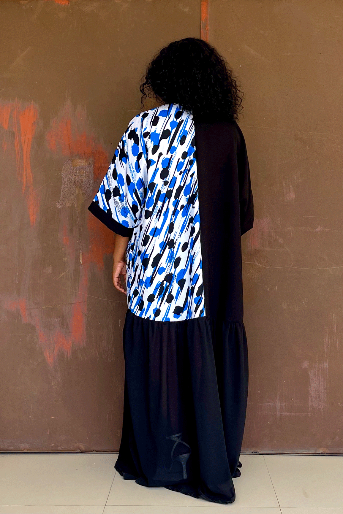 Benin "Oversized' Kaftan (Midnight Bleu)