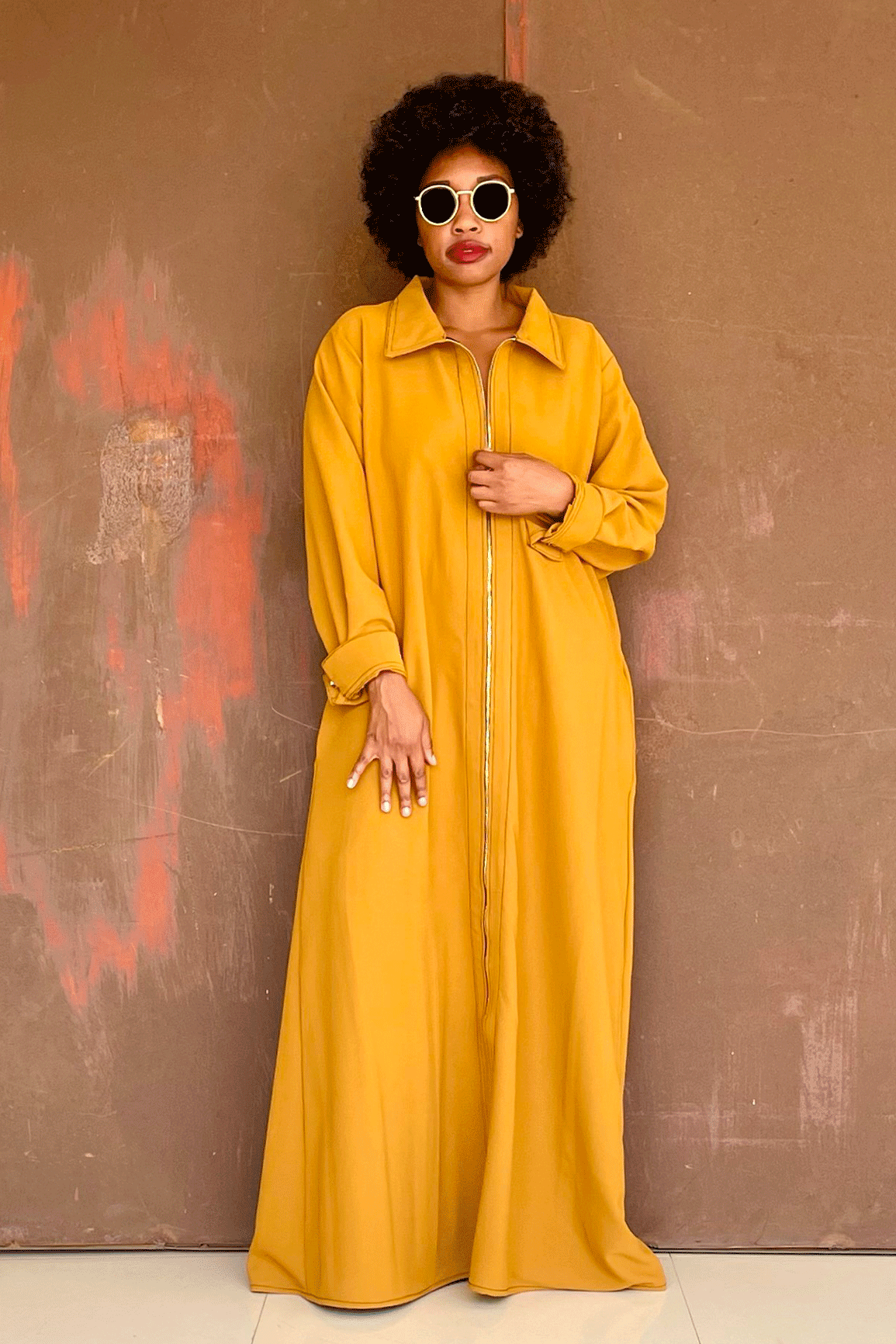 Kosi Trench Shirt (Caramel)